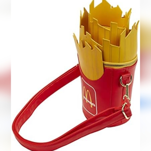 NWT Loungefly McDonald's Red and Yellow French Fry Crossbody Bag Small Mark - Picture 3 of 9